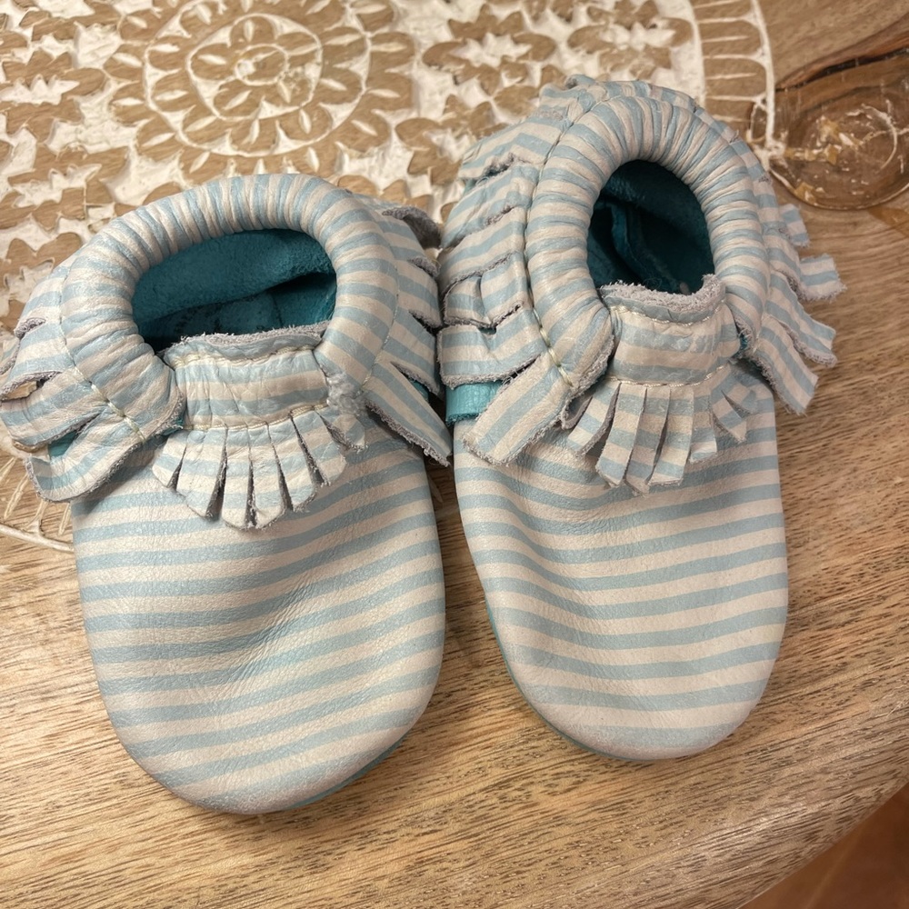 Freshly picked striped moccasins